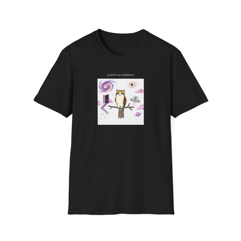 Digital Copies of Black and White Owl Cat Shirts