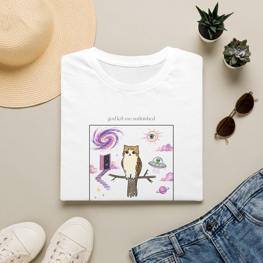 Digital Copies of Black and White Owl Cat Shirts