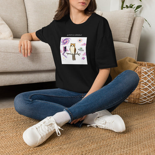 Digital Copies of Black and White Owl Cat Shirts