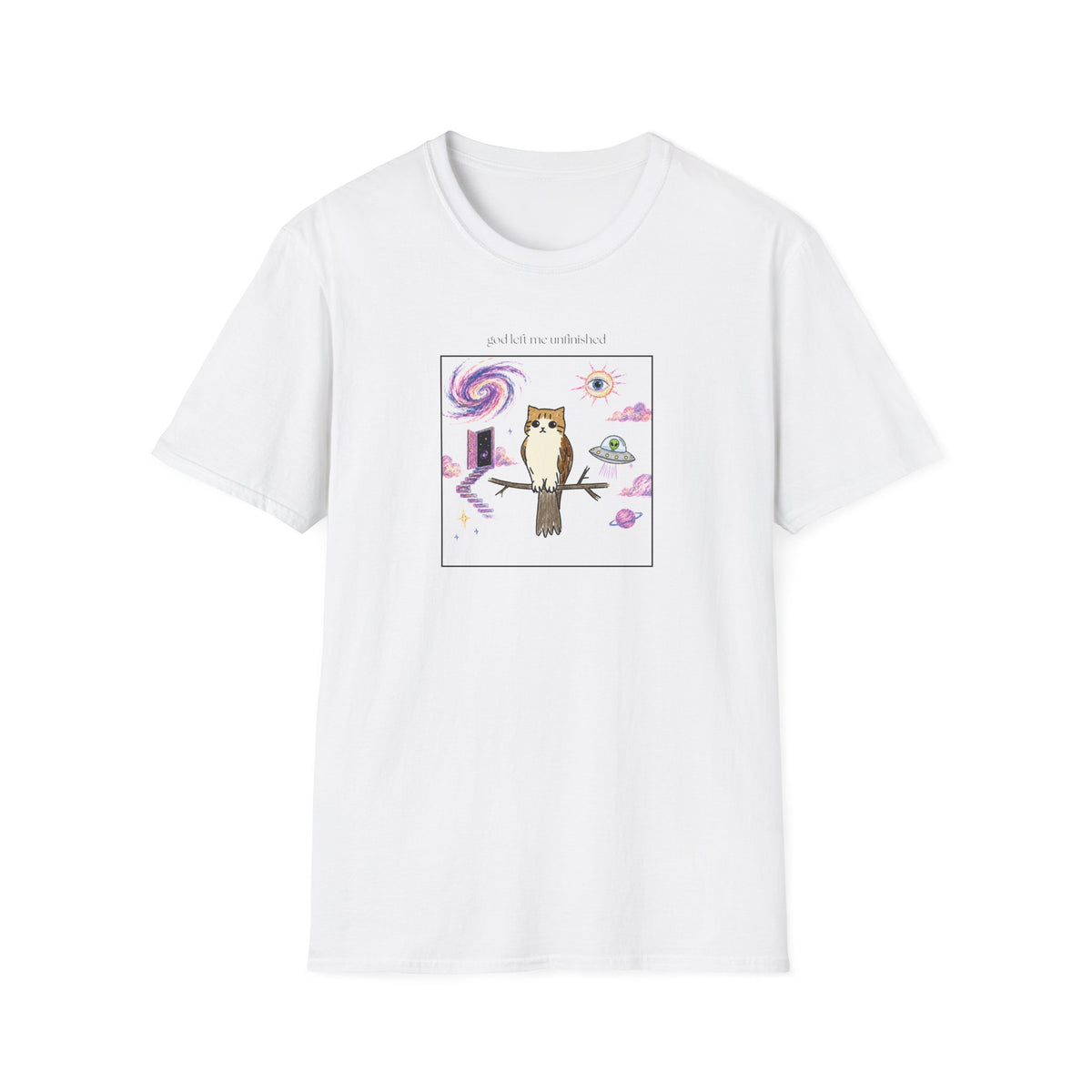 Digital Copies of Black and White Owl Cat Shirts