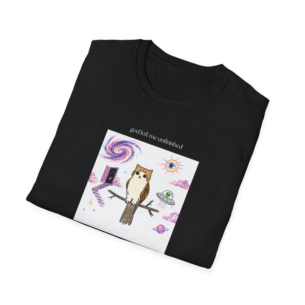 Digital Copies of Black and White Owl Cat Shirts